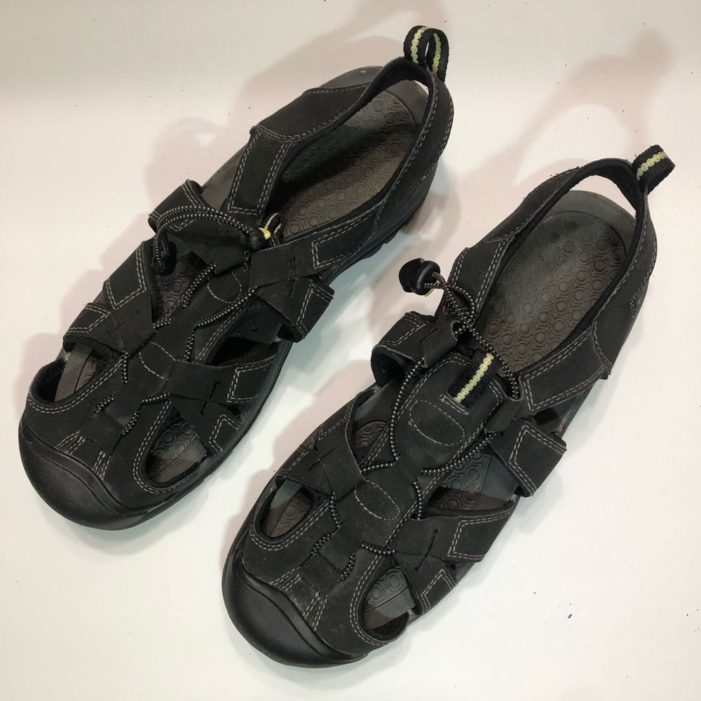 Mission Men’s Black Strappy Sandals